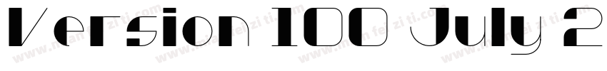 Version 100 July 26字体转换